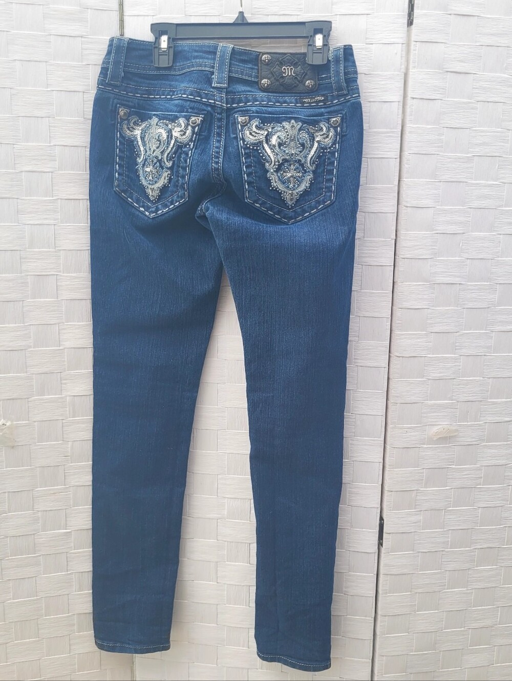 MISS ME Bedazzled Skinny Jeans Sz 26